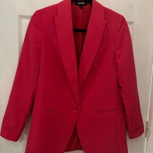 Express Women's Vibrant Pink Suit Jacket